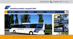 Desktop Screenshot of bus-leupold.de