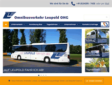 Tablet Screenshot of bus-leupold.de